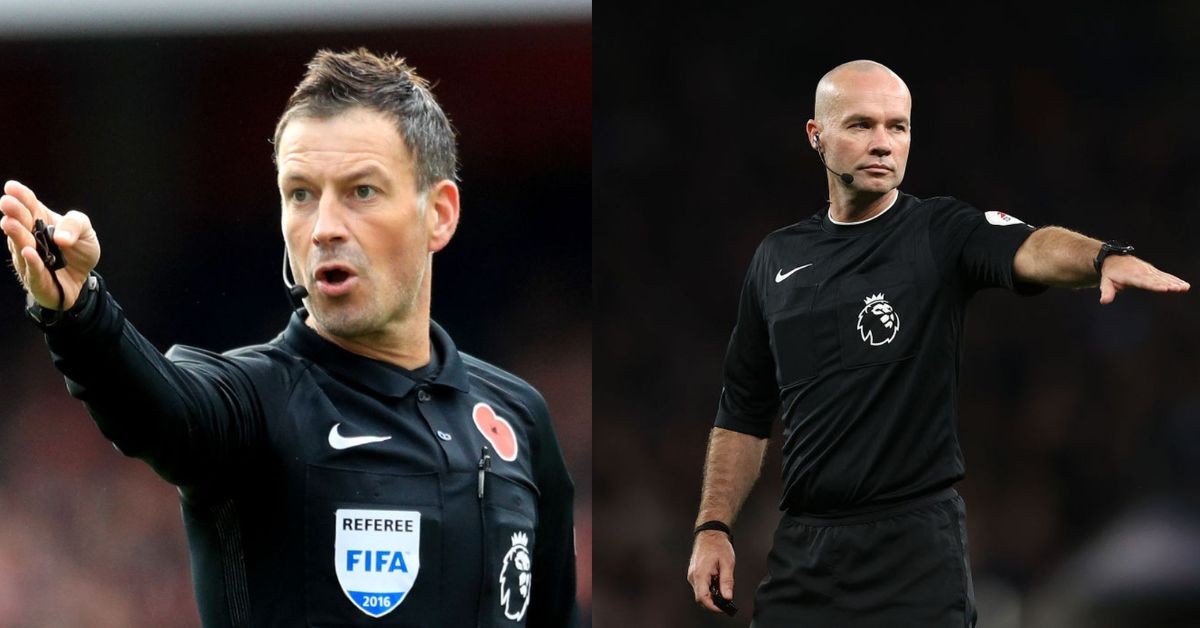 Mark Clattenburg (left) has previously raised questions over Paul Tierney