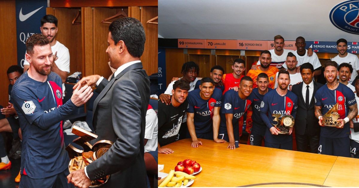 Lionel Messi was felicitated by PSG after his last match for the club