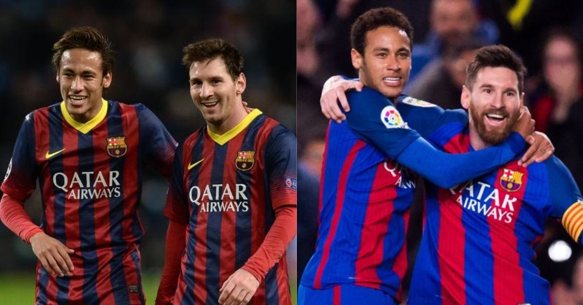 Lionel Messi and Neymar (credits- bienSPORT, The Mirror)
