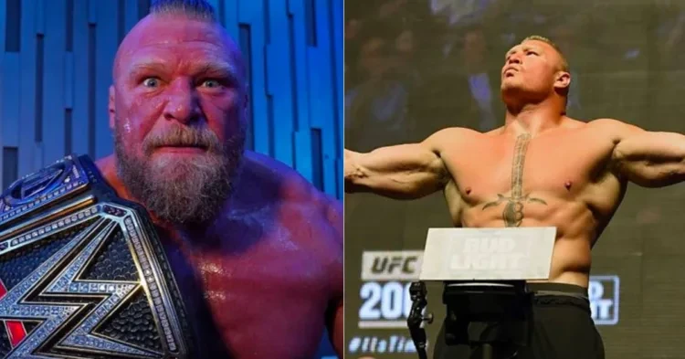 Brock Lesnar in WWE and UFC (Credits: Marca and BBC)