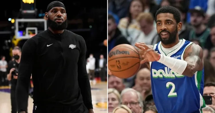 LeBron James and Kyrie Irving (Credits - Silver Screen and Roll / Bleacher Report)