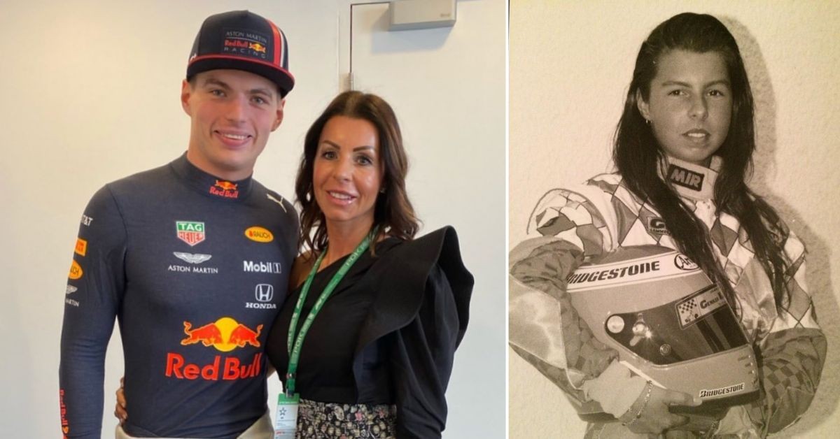 Max Verstappen's mother was also a racing driver (Credits: The Sun, Twitter)