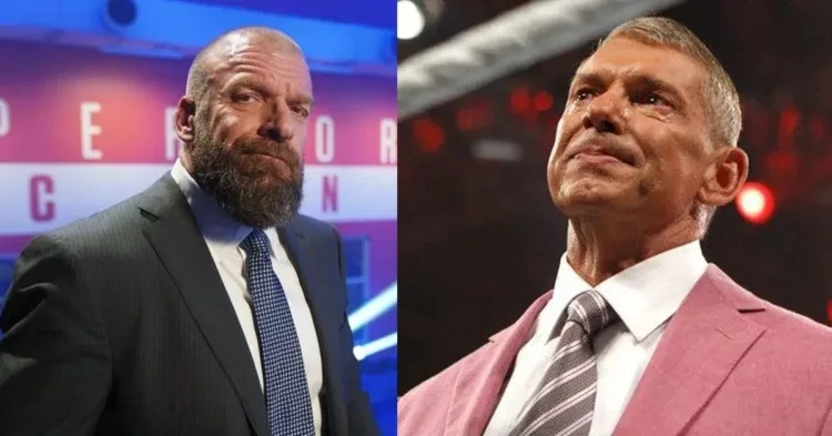 Triple H (L) and Vince McMahon (R)