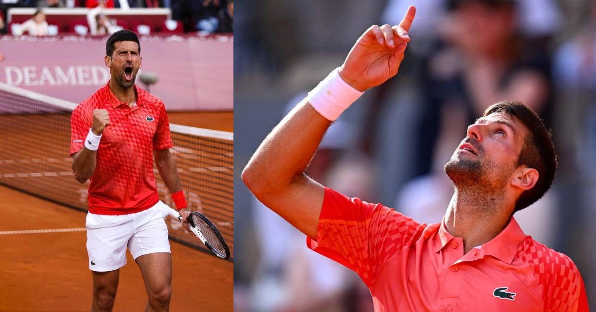 Novak Djokovic at 2023 French Open (Credits: Twitter)