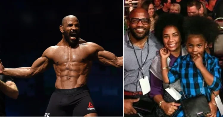 Yoel Romero (left) and his family (right) (Source: Twitter)