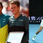 Rafael Nadal and Casper Ruud (L) and Novak Djokovic (R) (Credits ATP and New York Post)