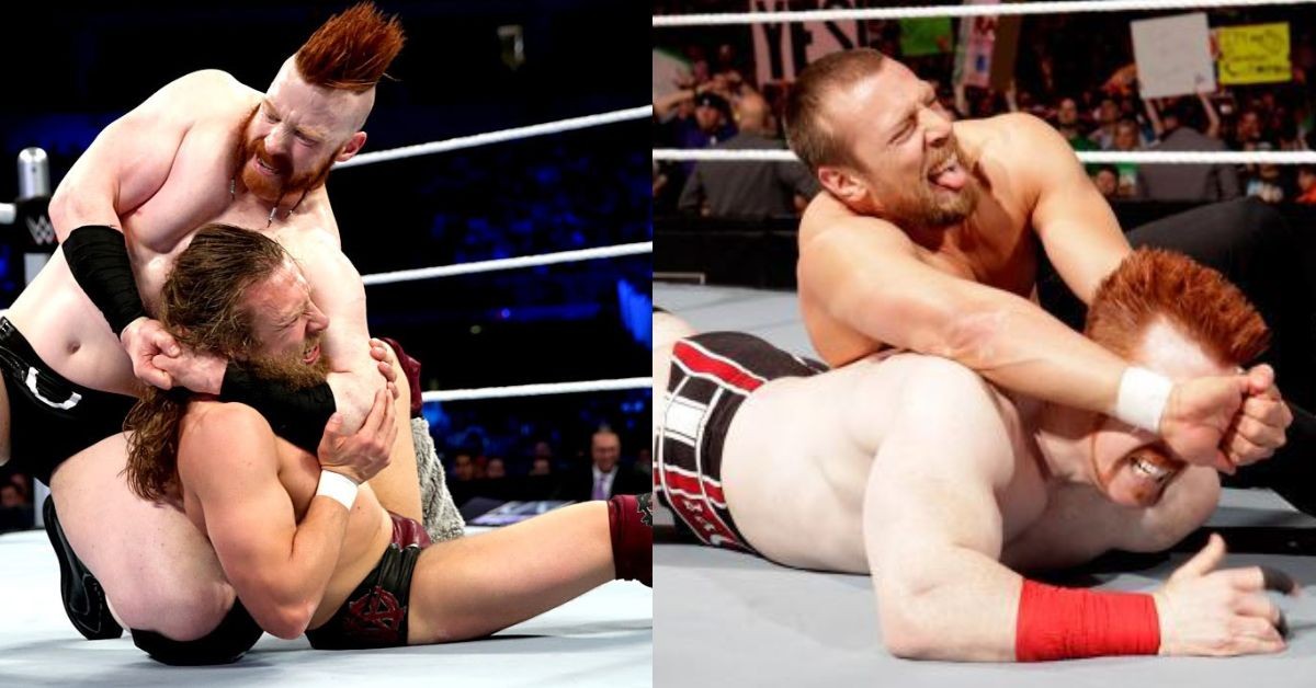 Sheamus vs Danile Bryan (Credits WWE and Bleachers Report)