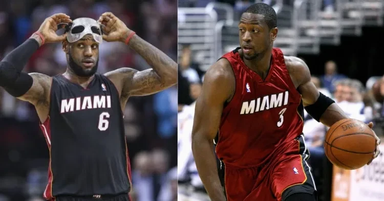 LeBron James (Left) and Dwayne Wade (Right)