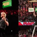 Logan Paul in the Money in the Bank ladder match