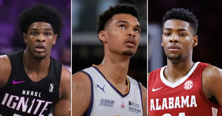 Projected Top 3 picks of the 2023 NBA Draft Class (Credits - Sporting News, UPROXX, and NBC News)