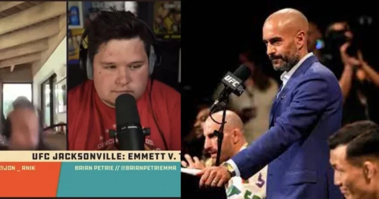 Jon Anik during his podcast (Source: Twitter)