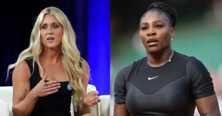 Riley Gaines (L) and Serena Williams (R) (Credits National Review and CNN)