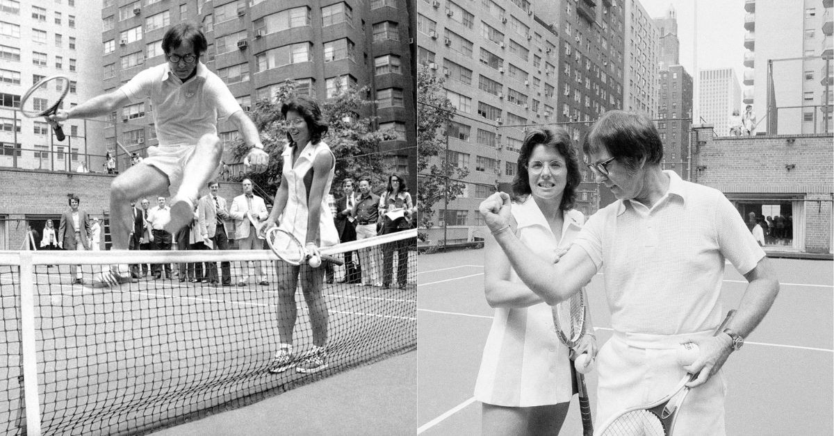 Billie Jean King and Bobby Riggs (Credits)