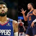 Paul George (Left ) and New York Knicks (Right)