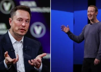 Elon Musk (left) vs Mark Zuckerberg (right) (Source: Twitter)