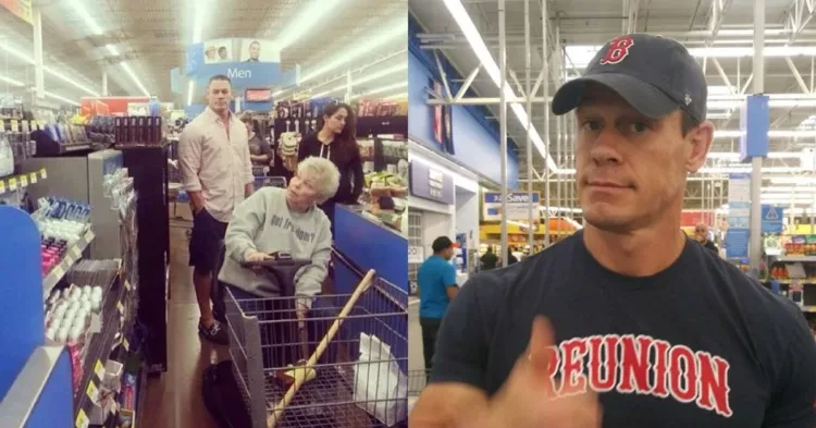 John Cena in Walmart and his shopping list (Credits-Reddit, WCYY, Facebook)