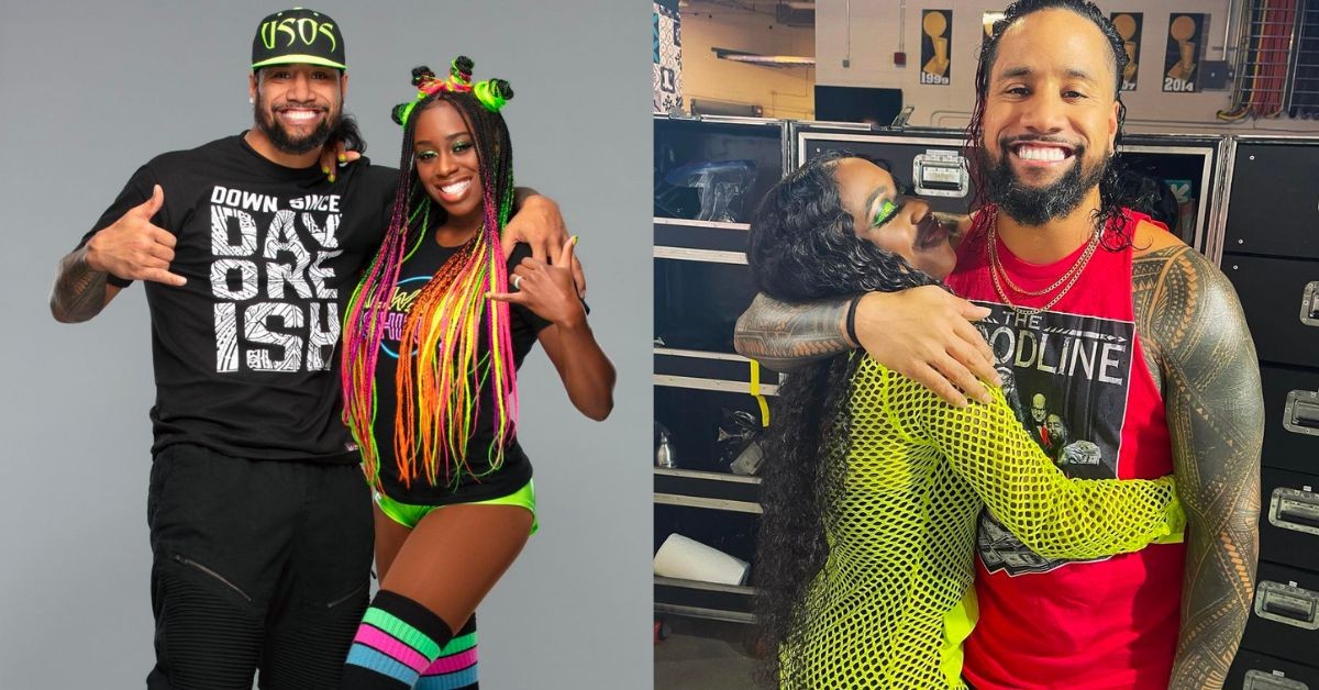 Jimmy Uso and Naomi have been together for a while (Credits: Twitter and WWE Women Tumblr)