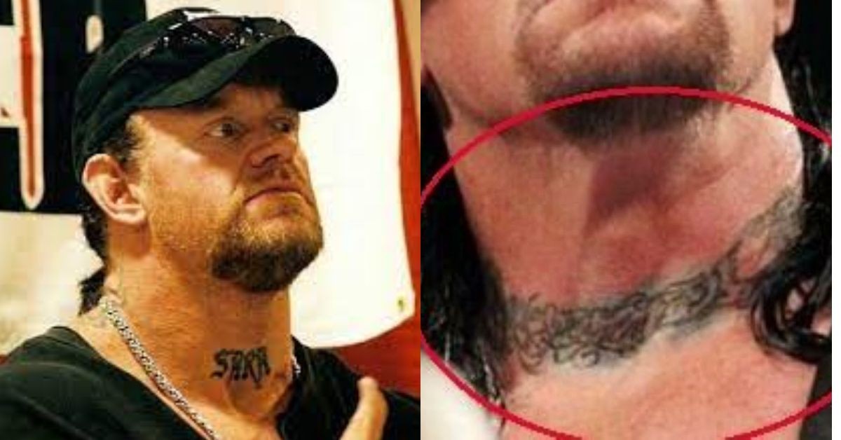 Undertaker modified neck tattoo