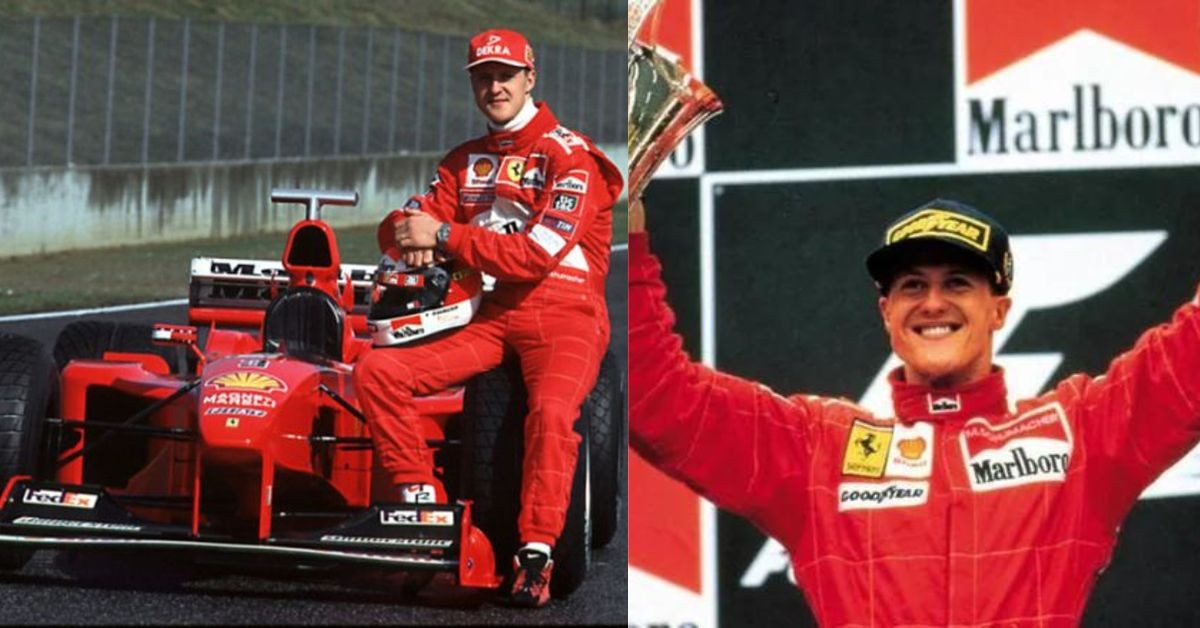 Michael Schumacher driving for Ferrari (credits GPFans and Ferrari)