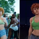 Ice Spice (L) and in 2K23 (R) (Credits Universal Music and YouTube)