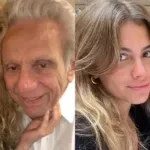 Shakira with her father Chadid (L), Clara Chia Marti with Gerard Pique (R).