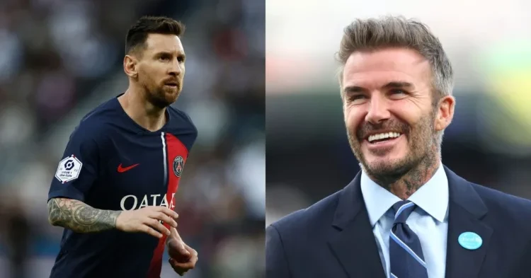 Lionel Messi (left) David Beckham (right) (credits- CNN, Goal.com)