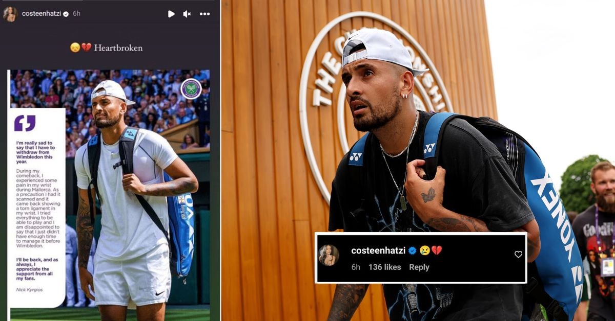 Costeen Hatzi reacts to Nick Kyrgios' withdrawal from Wimbledon