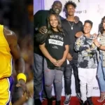 Shaquille O'Neal and his family