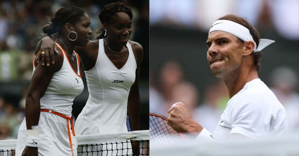 Serena Williams, Venus Williams and Rafael Nadal