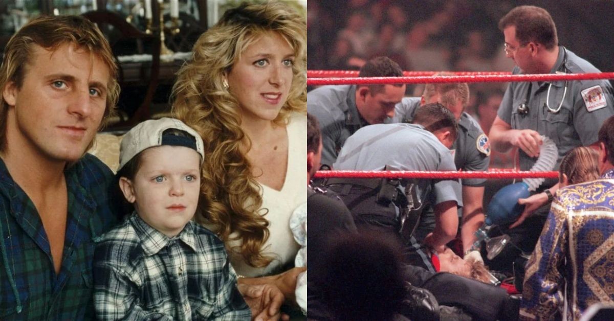 Owen Hart and family & Images from Over The Cage, 1999