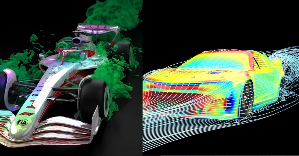 The aerodynamics in F1 and NASCAR car (Credits SImScale and Chevrolete)
