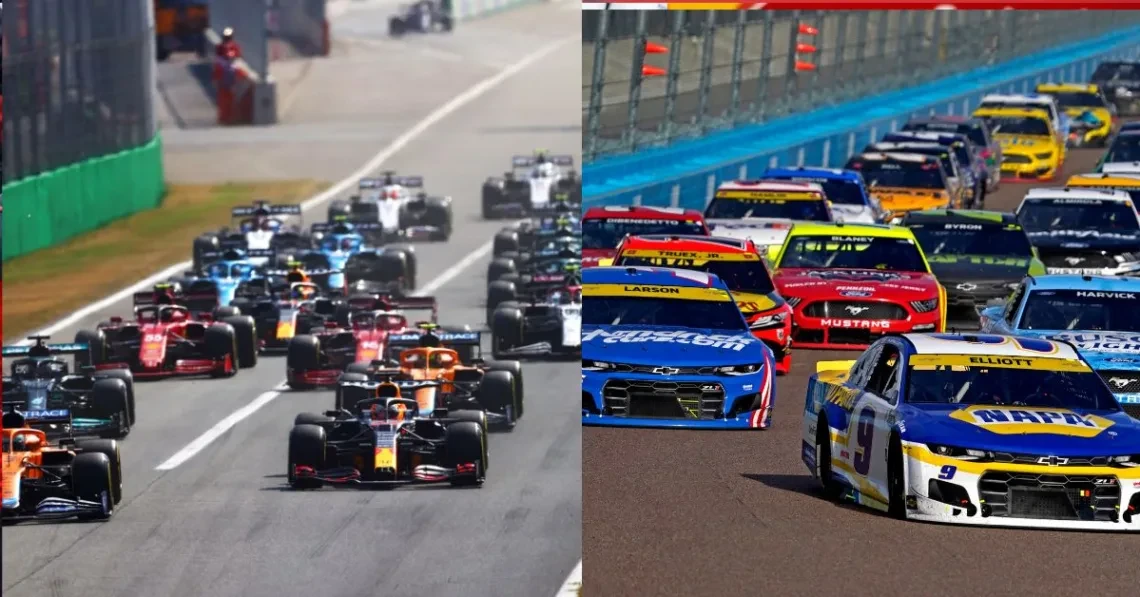 F1 and NASCAR cars (Credits F1 and Reuters)