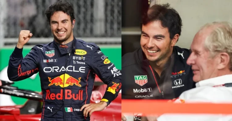 Sergio Perez with with Helmut (Credits News18 and PlanetF1)