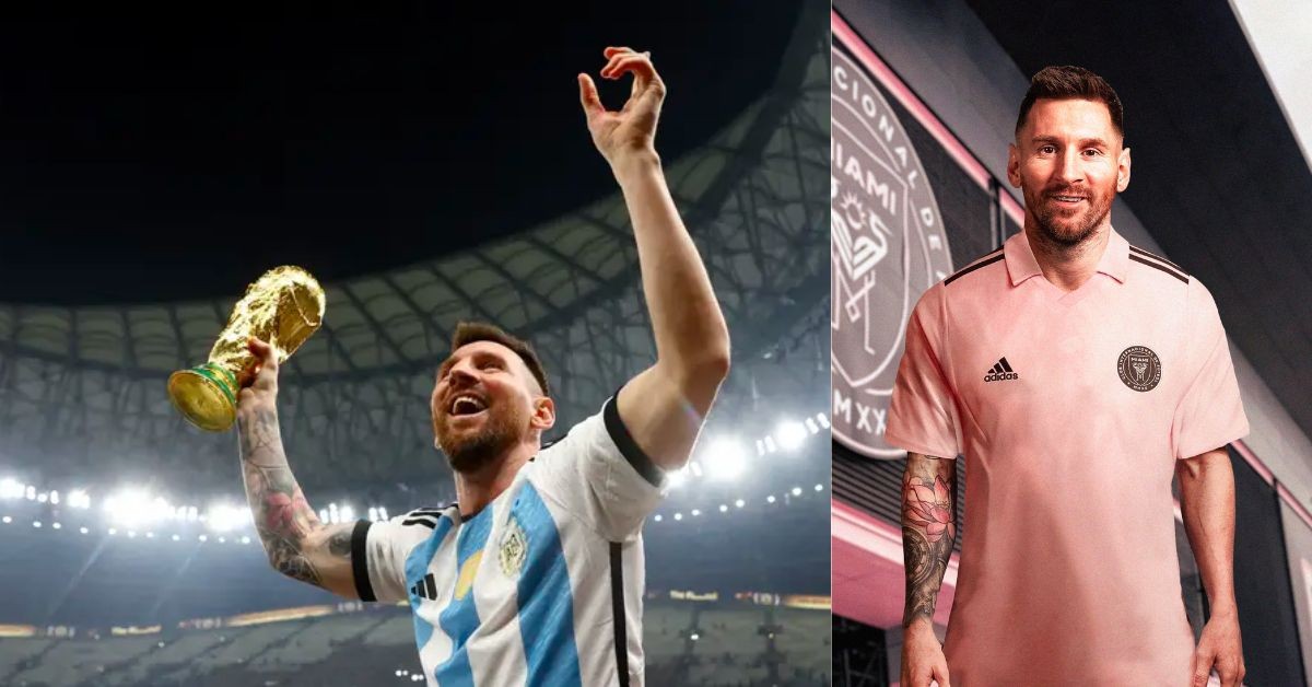 Lionel Messi with World Cup
