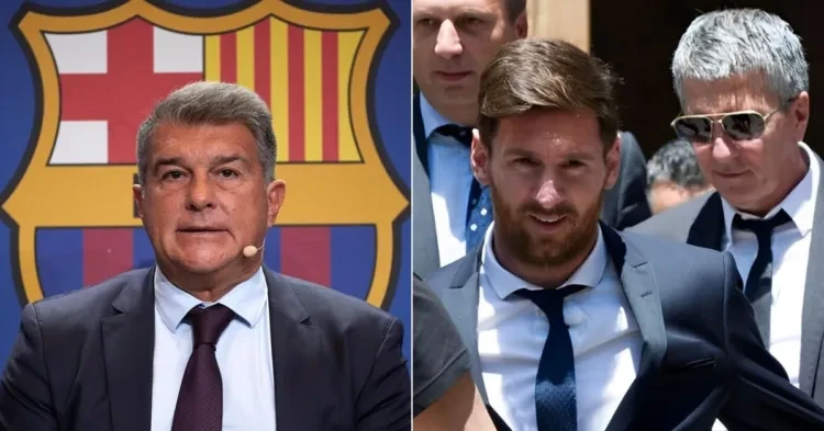 Joan Laporta on Lionel Messi and his father Jorge
