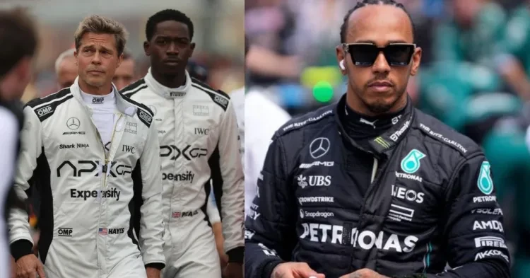 Lewis Hamilton to play a role in Brad Pitt's Movie(Credits British GQ and Sky Sports)