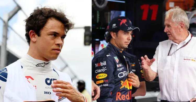 Nyck de Vries gets replaced by Daniel Ricciardo while Sergio Perez stays in Red Bull (Credits The Race and PlanetF1)