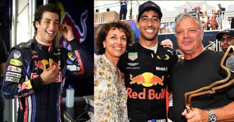 Daniel Ricciardo with his parents (Credits Sports Brief)