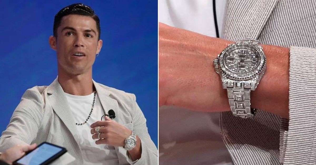 Cristiano Ronaldo’s ‘iced-out’ Rolex