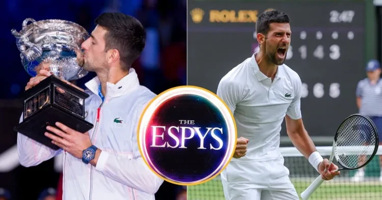 Novak Djokovic wins Best Tennis Player at ESPY 2023