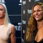 Holly Holm and Ronda Rousey