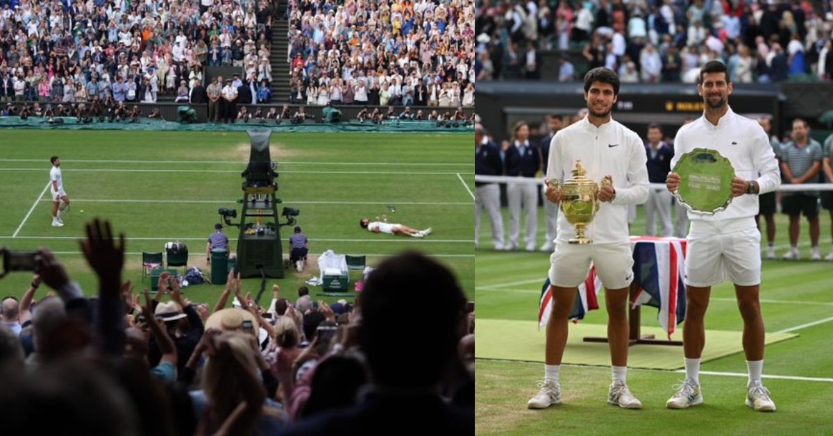 Carlos Alcaraz defeats defending champion Novak Djokovic in the Wimbledon 2023 Final