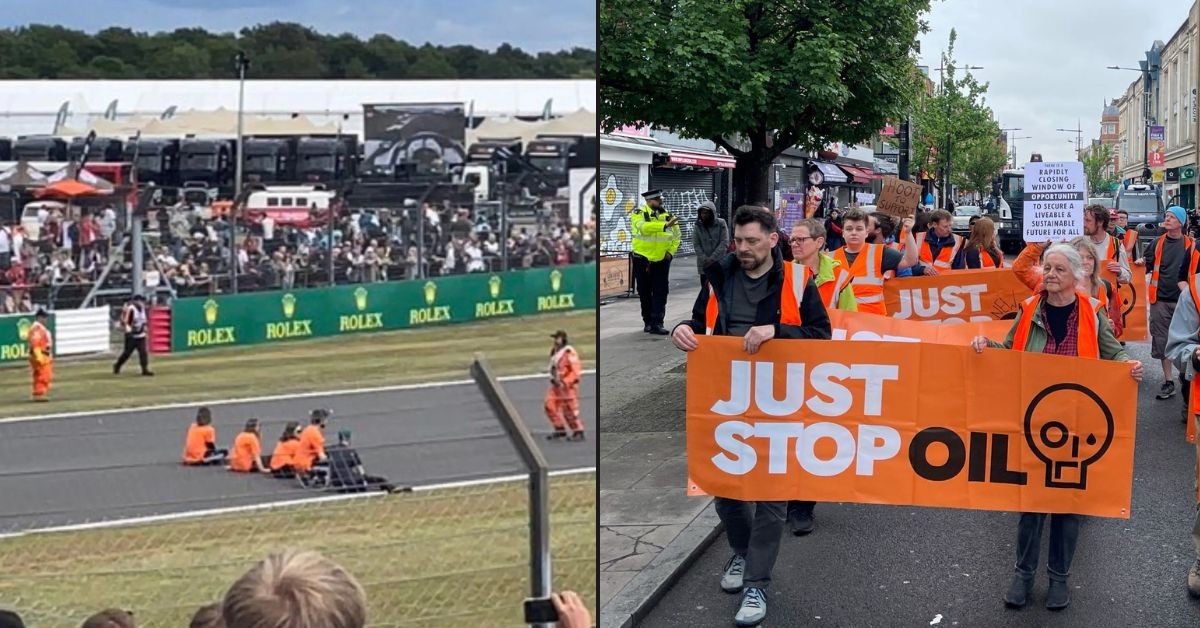 Just Stop Oil protest British GP