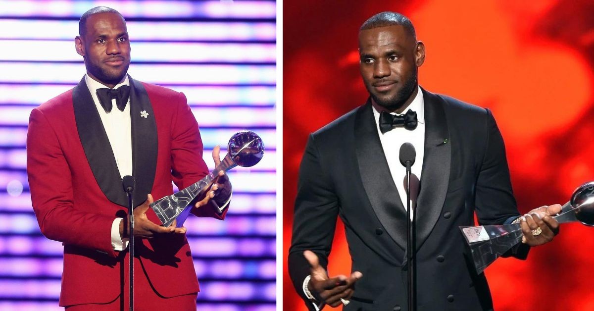 LeBron James at ESPY awards 2013 and 2016 ( Credit- Getty Images)