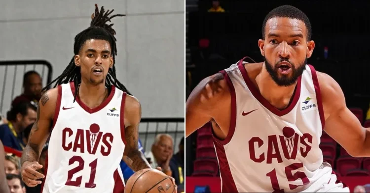 Cleveland Cavaliers players Emoni Bates and Isaiah Mobley (Credits - NBA.com)