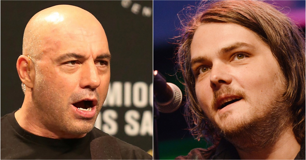 Joe Rogan (left) and Gerard Way (right)