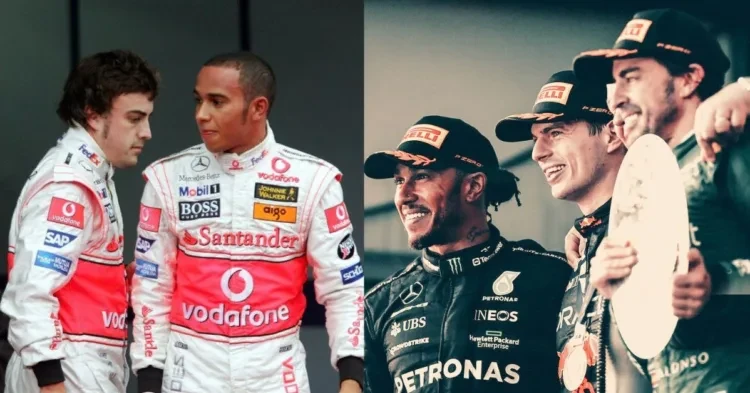 Lewis Hamilton says he would love to be Fernando Alonso's teammate again (Credits Pinterest)