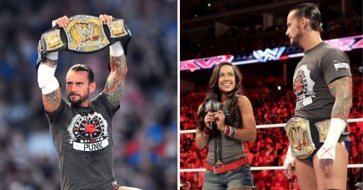CM Punk and AJ in WWE