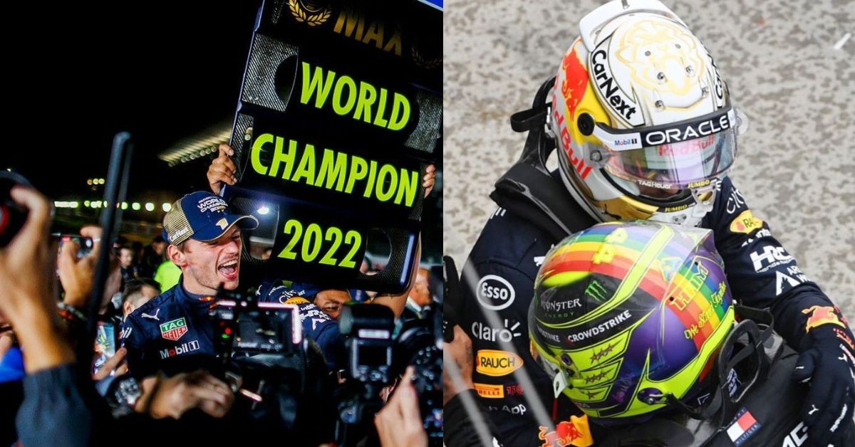 Max Verstappen wins the 2021 Wold Championship after putting up a fight against Lewis Hamilton (Credits Pinterest and Getty Images)