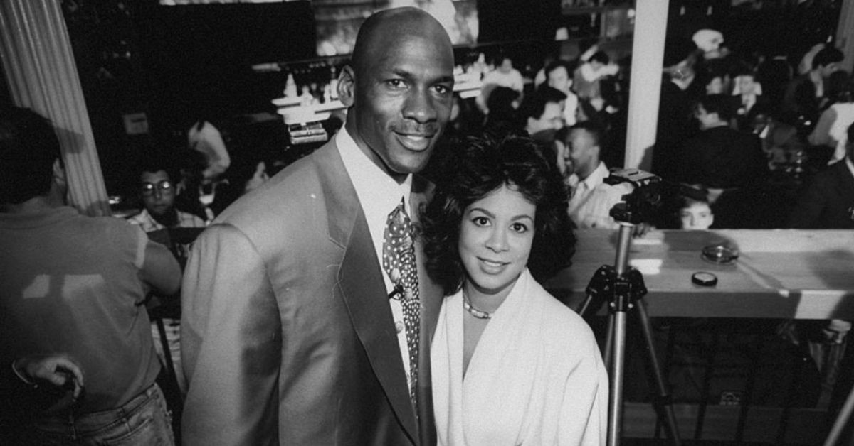 Michael Jordan and Juanita Vanoy 
